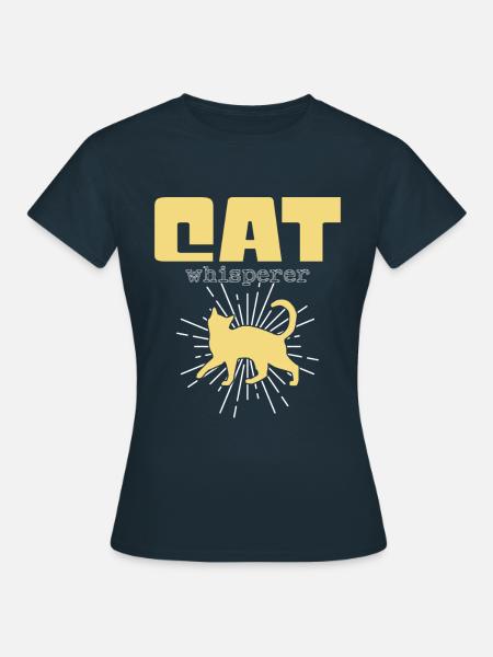 Katzen Flüsterer - Frauen T-Shirt - Navy