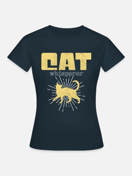 Katzen Flüsterer - Frauen T-Shirt - Navy