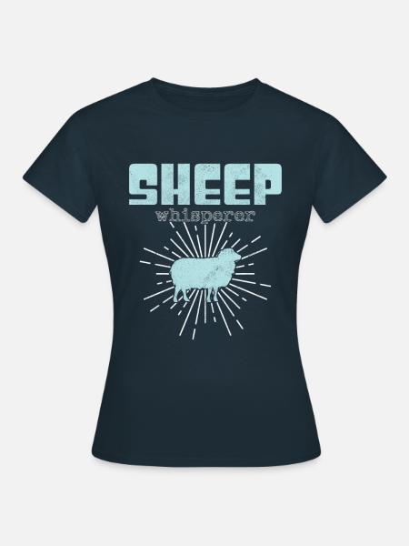 Schaf Flüsterer - Frauen T-Shirt - Navy