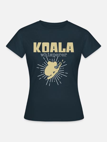 Koala Flüsterer - Frauen T-Shirt - Navy