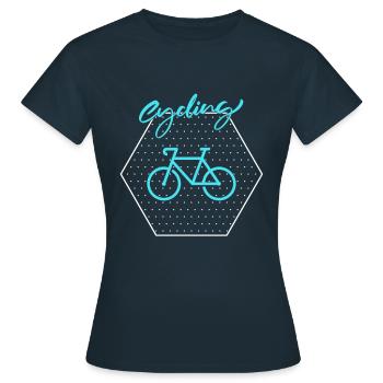 Bike - Women's T-Shirt - navy - Front - AI Model Female 172 dark (172cm)