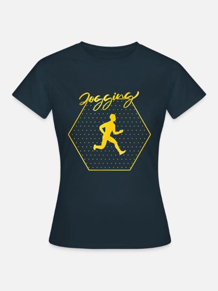 Joggen - Frauen T-Shirt - Navy