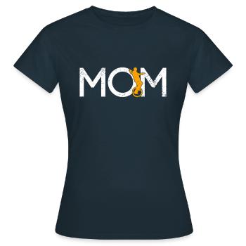 Einrad Mama - Frauen T-Shirt - Navy - Vorne - AI Model Female 172 dark (172cm)