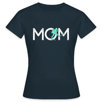 Taucherin Mama - Frauen T-Shirt - Navy - Vorne - AI Model Female 172 dark (172cm)