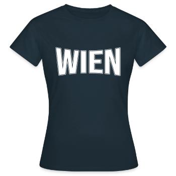 Vienne - T-shirt Femme - marine - Devant - AI Model Female 172 dark (172cm)