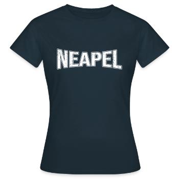 Neapel - Frauen T-Shirt - Navy - Vorne - AI Model Female 172 dark (172cm)