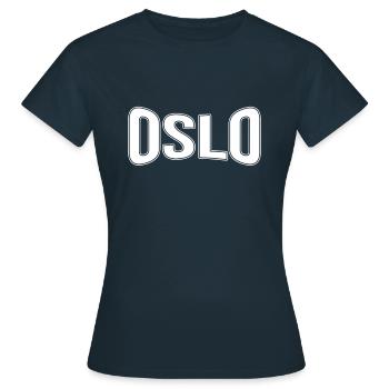 Oslo - T-shirt Femme - marine - Devant - AI Model Female 172 dark (172cm)