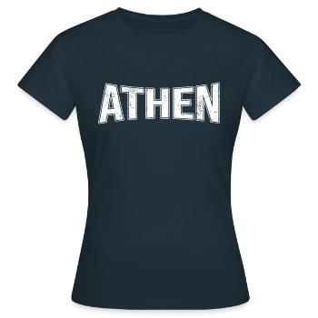 Athènes - T-shirt Femme - marine - Devant - AI Model Female 172 dark (172cm)
