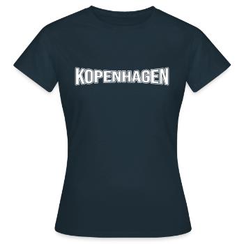 Copenhague - T-shirt Femme - marine - Devant - AI Model Female 172 dark (172cm)