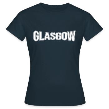 Glasgow - T-shirt Femme - marine - Devant - AI Model Female 172 dark (172cm)