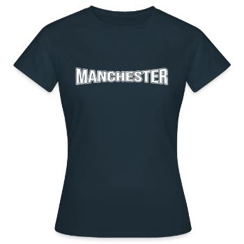 Manchester - Women's T-Shirt - navy - Front - AI Model Female 172 dark (172cm)