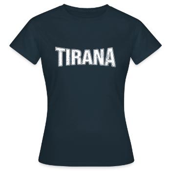 Tirana - T-shirt Femme - marine - Devant - AI Model Female 172 dark (172cm)