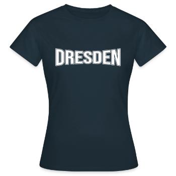 Dresde - T-shirt Femme - marine - Devant - AI Model Female 172 dark (172cm)