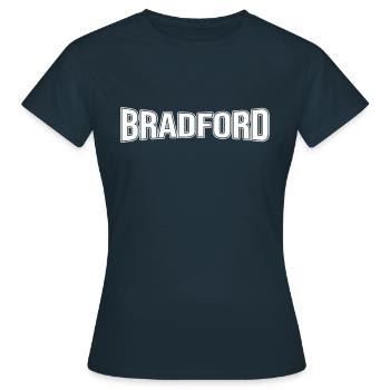 Bradford - T-shirt Femme - marine - Devant - AI Model Female 172 dark (172cm)