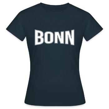 Bonn - T-shirt Femme - marine - Devant - AI Model Female 172 dark (172cm)