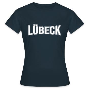 Lübeck - T-shirt Femme - marine - Devant - AI Model Female 172 dark (172cm)