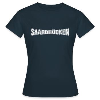 Sarrebruck - T-shirt Femme - marine - Devant - AI Model Female 172 dark (172cm)