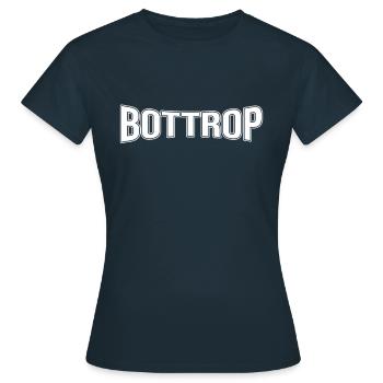 Bottrop - Frauen T-Shirt - Navy - Vorne - AI Model Female 172 dark (172cm)