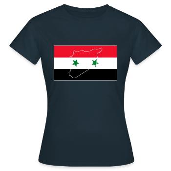 Drapeau de l’Irak - T-shirt Femme - marine - Devant - AI Model Female 172 dark (172cm)