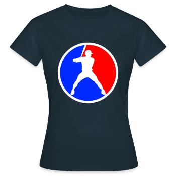 Baseball Logo - Women's T-Shirt - navy - Front - AI Model Female 172 dark (172cm)