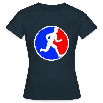 Jogging Logo - Women's T-Shirt - navy - Front - AI Model Female 172 dark (172cm)