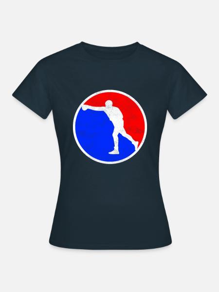 Boxen Logo - Frauen T-Shirt - Navy