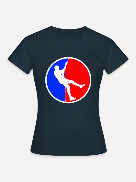 Klettern Logo - Frauen T-Shirt - Navy