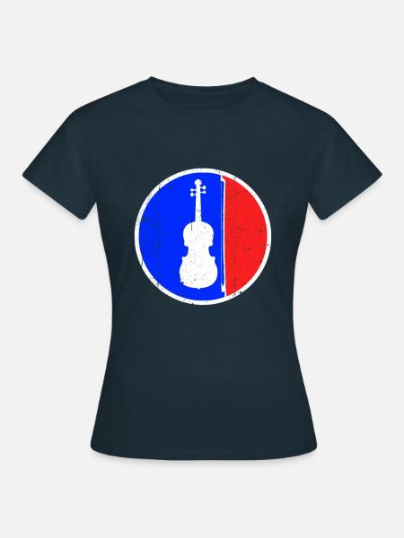 Geige Logo - Frauen T-Shirt - Navy