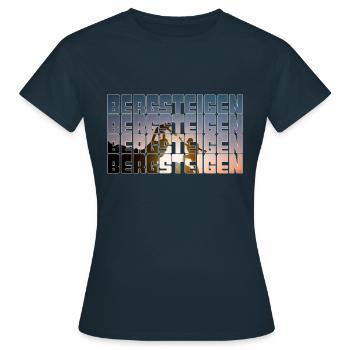 alpinisme - T-shirt Femme - marine - Devant - AI Model Female 172 dark (172cm)