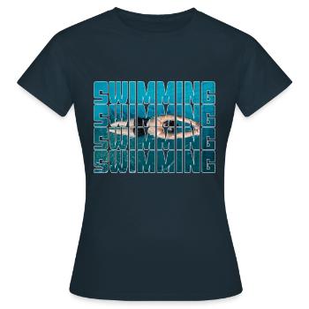 Swim - Women's T-Shirt - navy - Front - AI Model Female 172 dark (172cm)