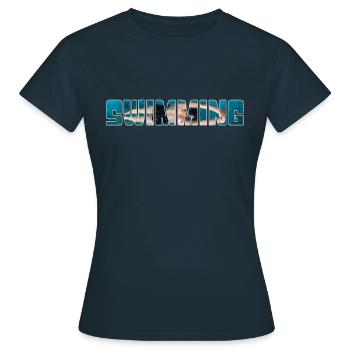 Nager - T-shirt Femme - marine - Devant - AI Model Female 172 dark (172cm)