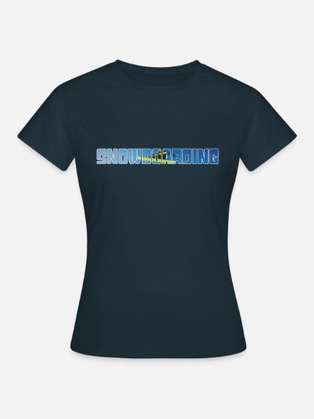 snowboarding - Frauen T-Shirt - Navy