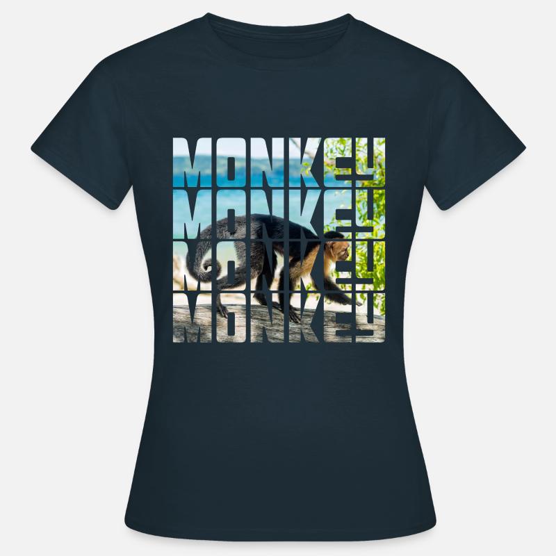 Affe - Frauen T-Shirt - Navy