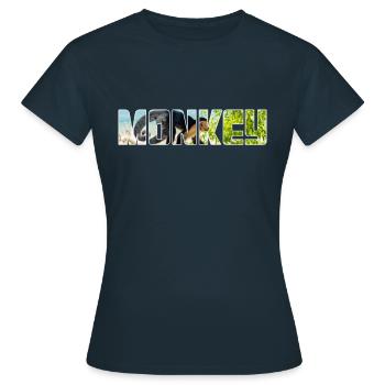Singe - T-shirt Femme - marine - Devant - AI Model Female 172 dark (172cm)
