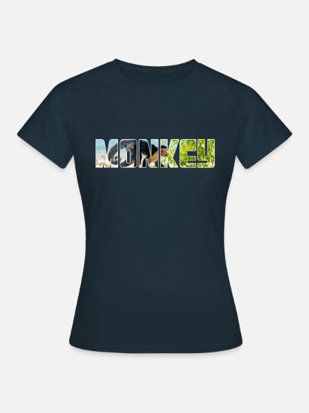 Affe - Frauen T-Shirt - Navy