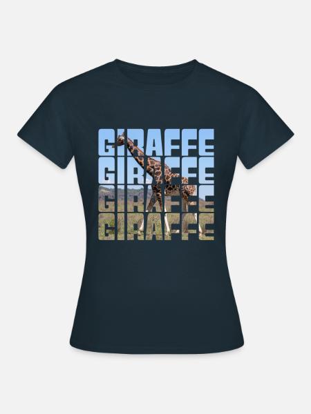 Giraffe - Frauen T-Shirt - Navy
