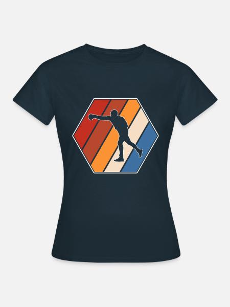 Boxen Retro - Frauen T-Shirt - Navy