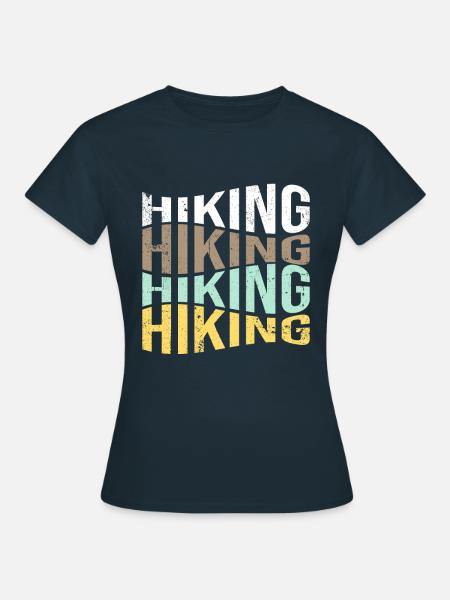 Wandern - Frauen T-Shirt - Navy