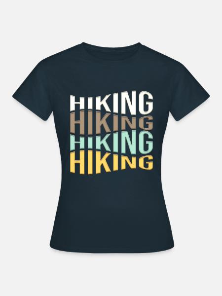 Wandern - Frauen T-Shirt - Navy