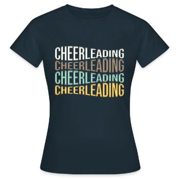 cheerleading - Frauen T-Shirt - Navy - Vorne - AI Model Female 172 dark (172cm)