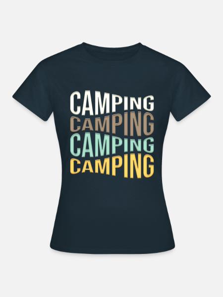 campen - Frauen T-Shirt - Navy
