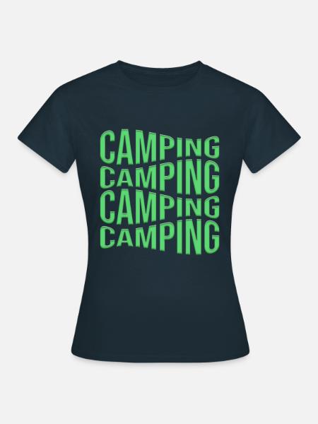 campen - Frauen T-Shirt - Navy