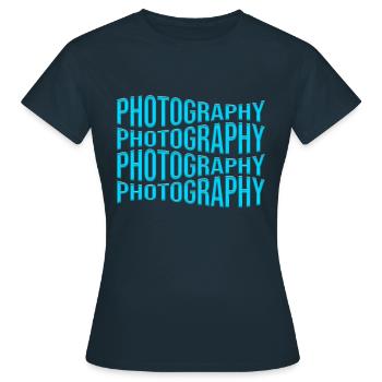 Photography - Women's T-Shirt - navy - Front - AI Model Female 172 dark (172cm)