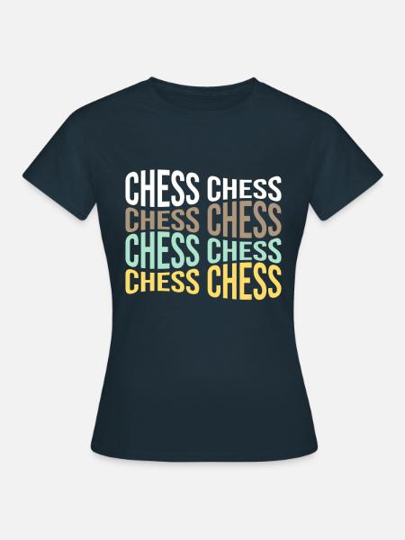 Schach - Frauen T-Shirt - Navy