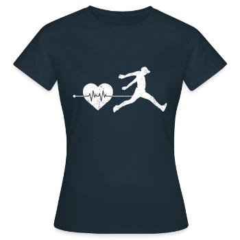 Battement de cœur Parkour - T-shirt Femme - marine - Devant - AI Model Female 172 dark (172cm)