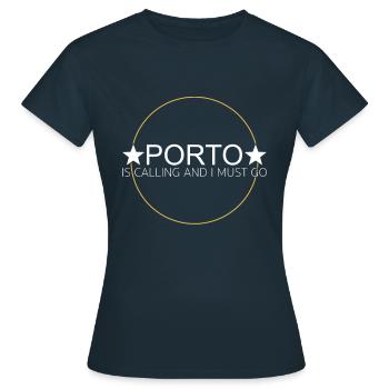 Citation de Porto - T-shirt Femme - marine - Devant - AI Model Female 172 dark (172cm)