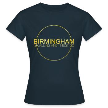 Birmingham Spruch - Frauen T-Shirt - Navy - Vorne - AI Model Female 172 dark (172cm)
