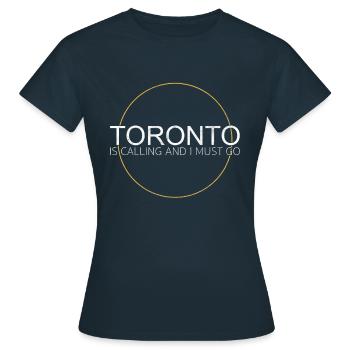 Citation de Toronto - T-shirt Femme - marine - Devant - AI Model Female 172 dark (172cm)
