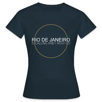Citation de Rio de Janeiro - T-shirt Femme - marine - Devant - AI Model Female 172 dark (172cm)