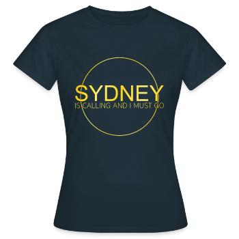 Citation de Sydney - T-shirt Femme - marine - Devant - AI Model Female 172 dark (172cm)